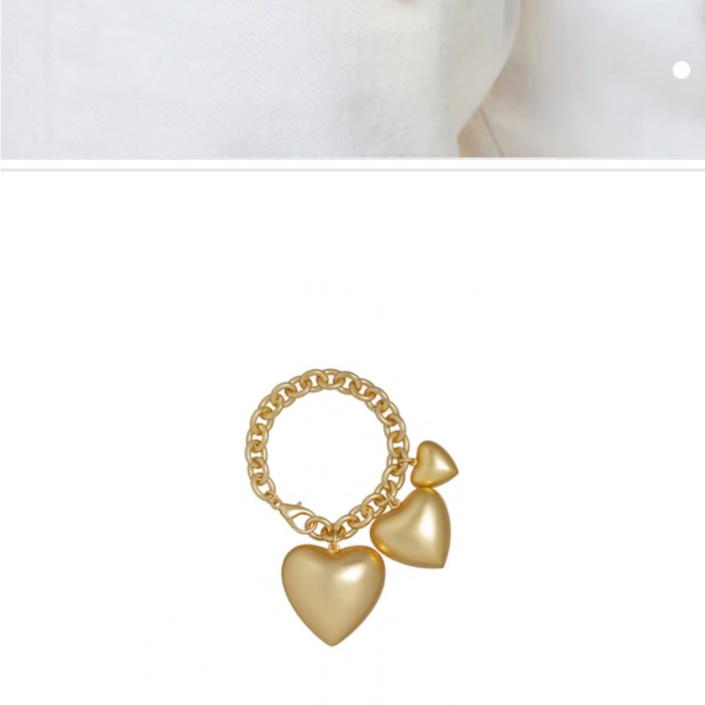 ROXANNE ASSOULIN The Puffy Heart Bracelet in Gold firm price - Picture 3 of 8